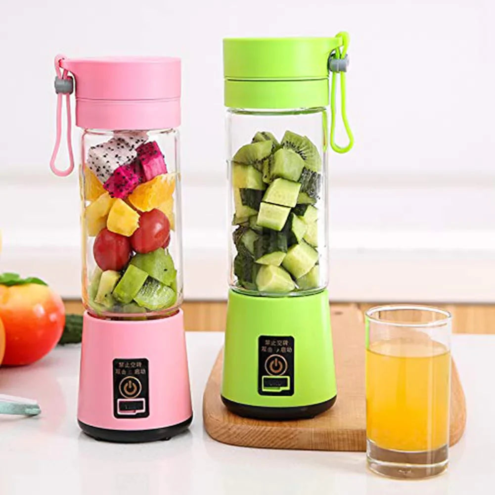 Portable Blender - Rechargeable Personal Smoothie Maker Electric USB Juicer Cup Compact Lightweight Travel Bottles For Shakes And Smoothies