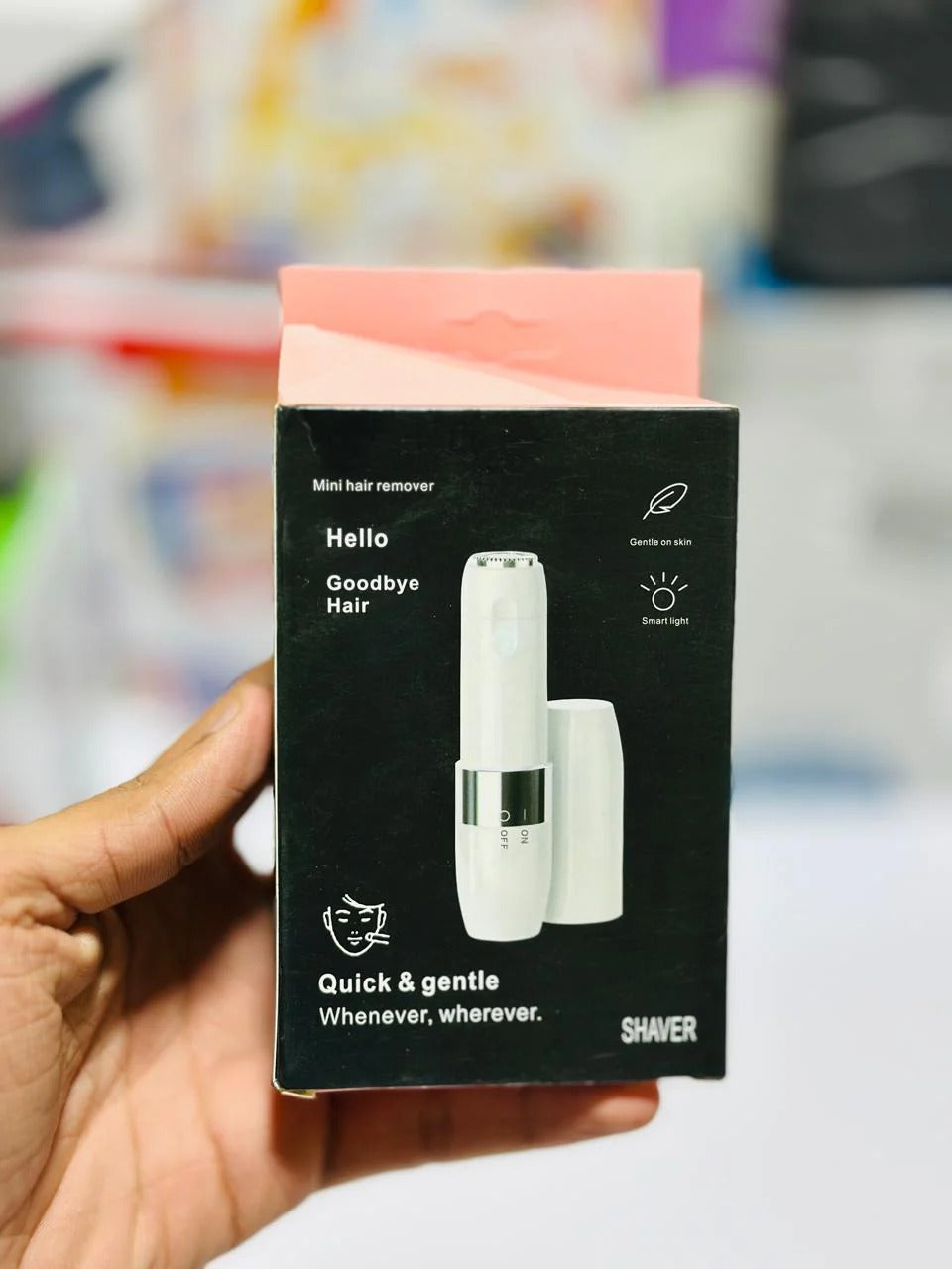 Braun Face Mini Hair Remover with Smartlight – Electric Facial Hair Remover for Women