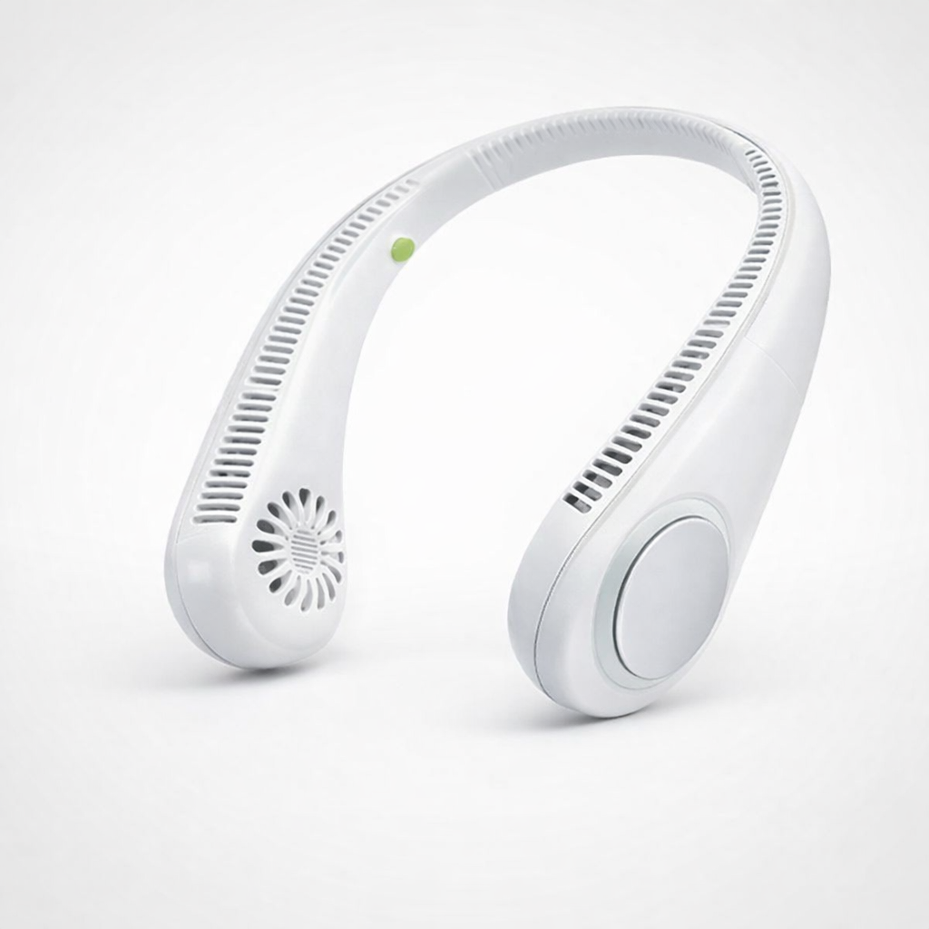 Bladeless Neck Fan – Ultra-Soft Wearable Personal Air Cooler & Purifier