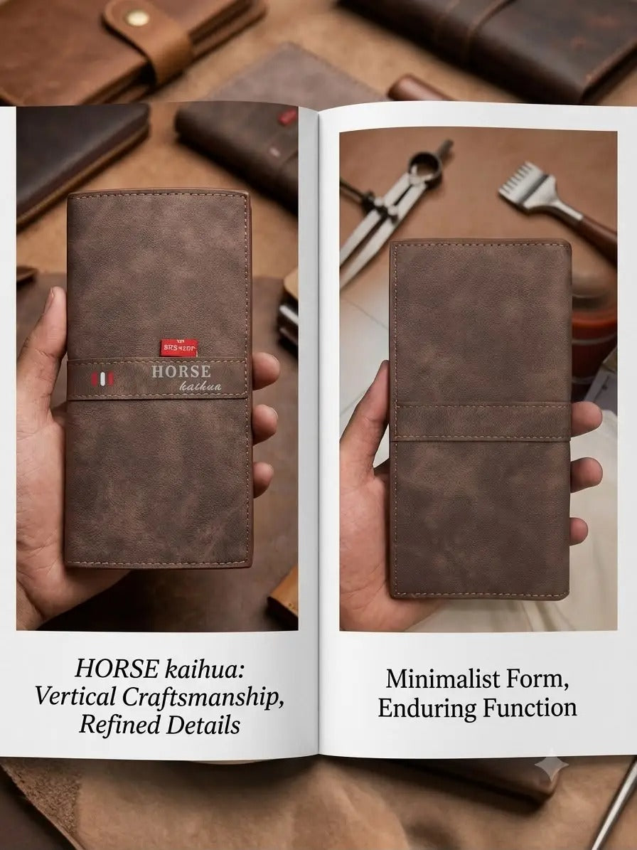 Imperial Horse Wallet for Men Bifold Card Holder Cash Pocket Coin Pocket Premium Men's Wallet (Color Light Brown)