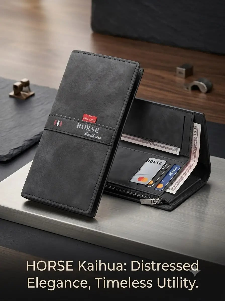 Imperial Horse Wallet for Men Bifold Card Holder Cash Pocket Coin Pocket Premium Men's Wallet (Color Light Brown)