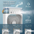 Next Nova Imported 10" Portable Air Cooler Fan – 3-in-1 Mini AC Desktop Humidifier 7-Color LED