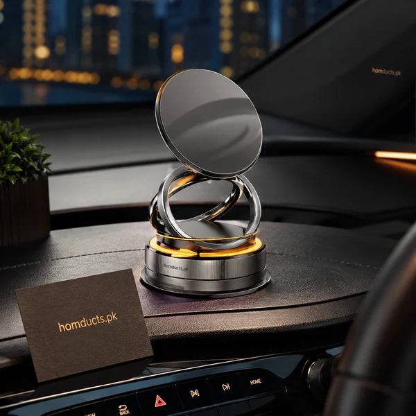 360° Rotating Magnetic Car Phone Holder – Strong Suction Dashboard Mount for All Smartphones