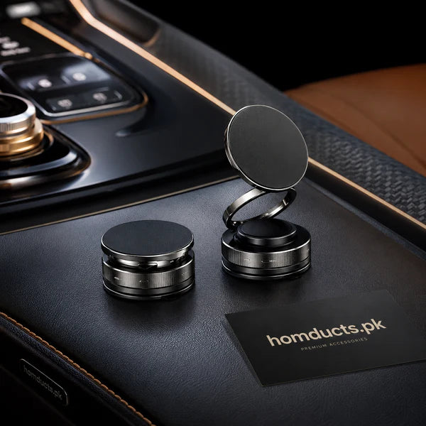 360° Rotating Magnetic Car Phone Holder – Strong Suction Dashboard Mount for All Smartphones