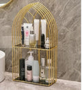 Stylish Metal Makeup Organizer Storage Solution