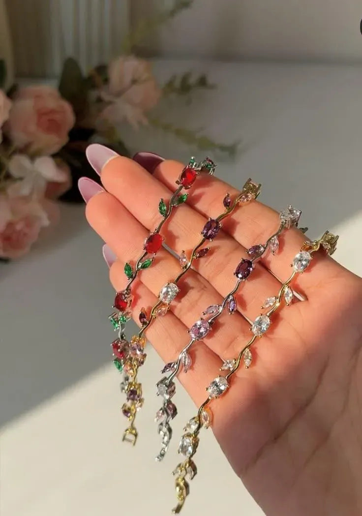 💖 Sparkling Crystal Charm Bracelet