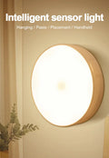 Rechargeable Motion Sensor LED Lamp White Circular
